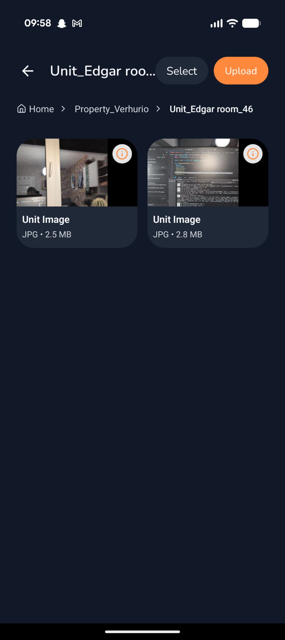 Secure Document Vault App Screen